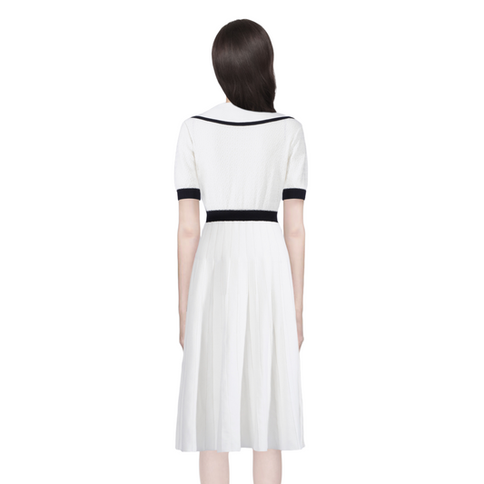 Ladies sleeveless lapel dress(副本) THOM TREND