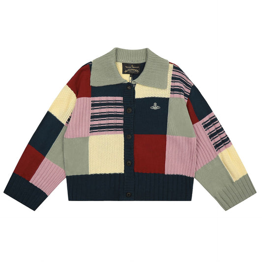 Vivienne Westwood Color-block Lambswool Cardigan