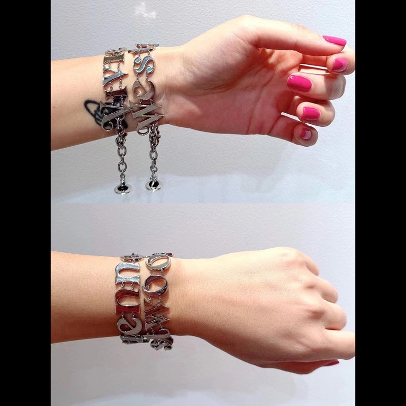 Vivienne Westwood Pearl Letter Bracelet