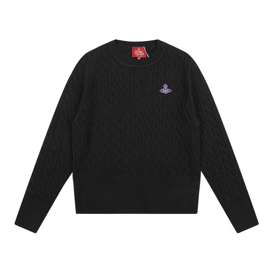 Vivienne Westwood Solid-Color Cotton-Wool Sweater