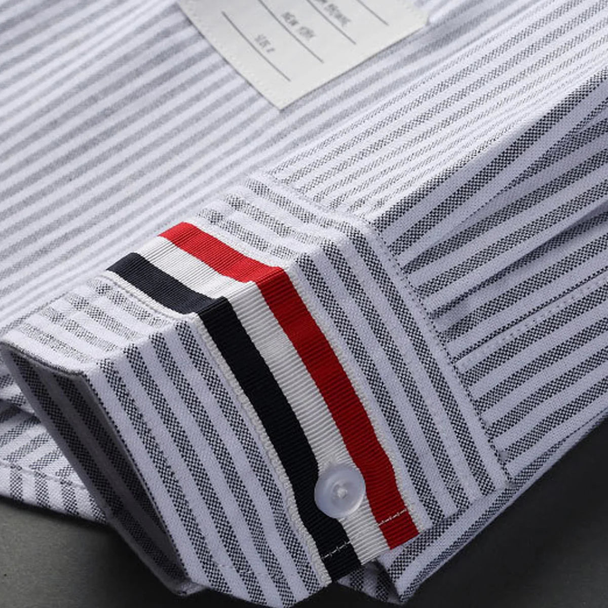 Thom Browne Spring Summer Men's Striped Long Sleeve Shirt
