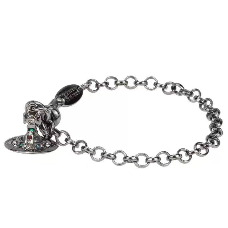 Vivienne Westwood Rhinestone Planet Bracelet