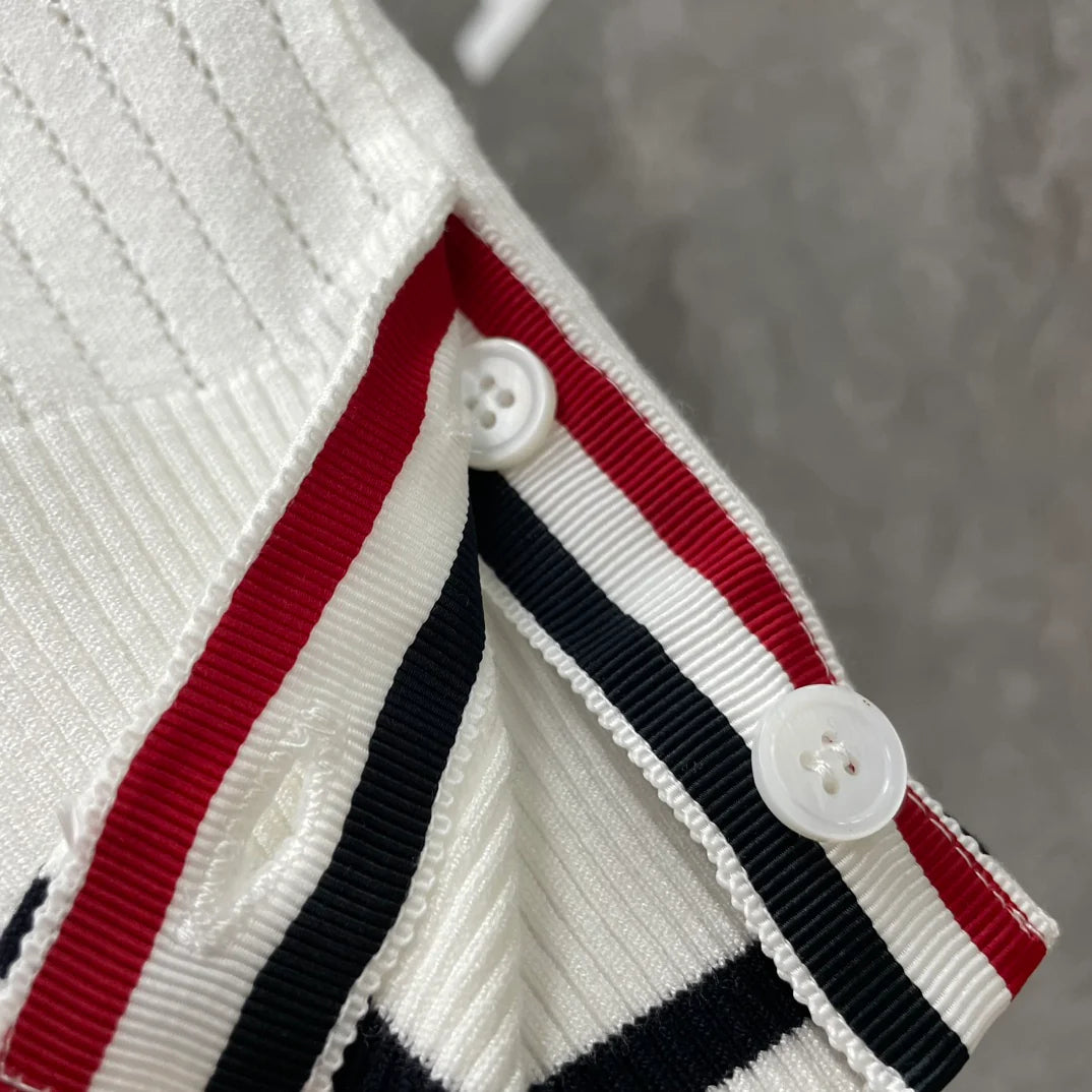 2025SS Knitted POLO shirt THOM TREND