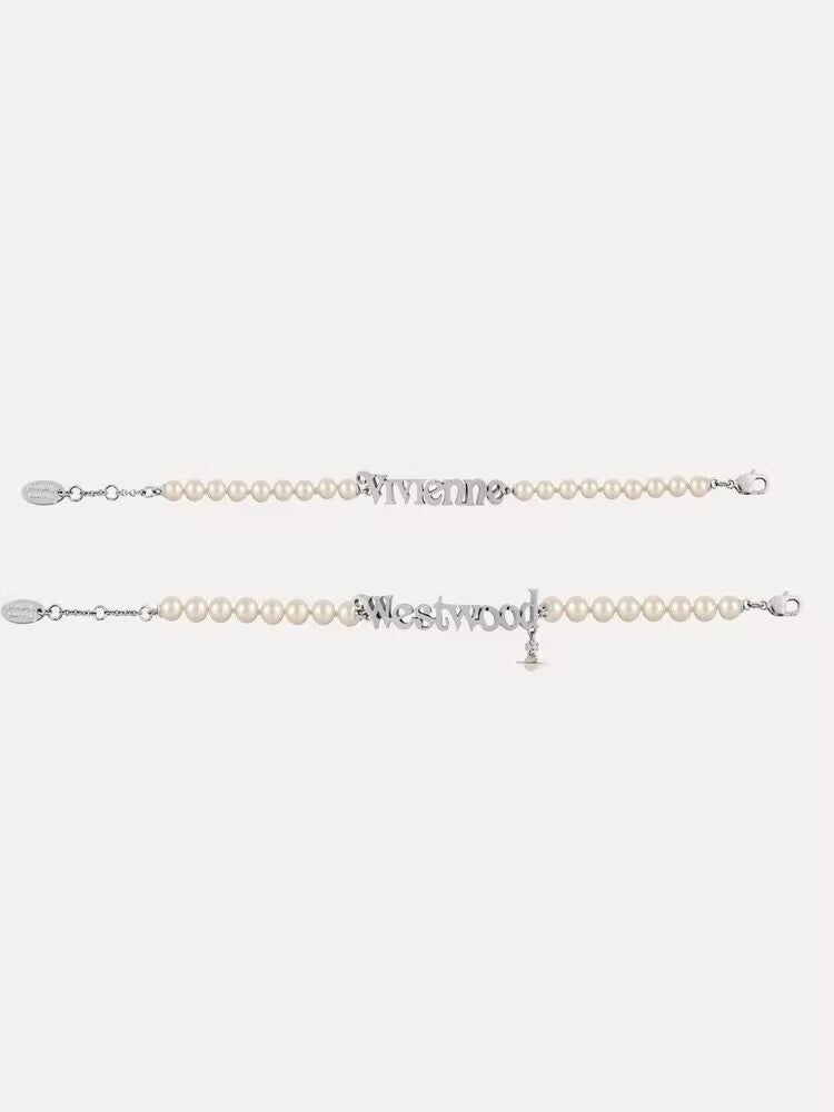 Vivienne Westwood Pearl Letter Bracelet