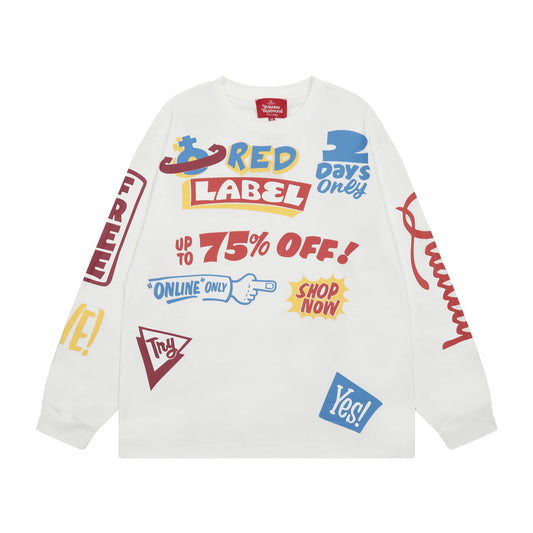Vivienne Westwood Graffiti-Style Casual Sweatshirt
