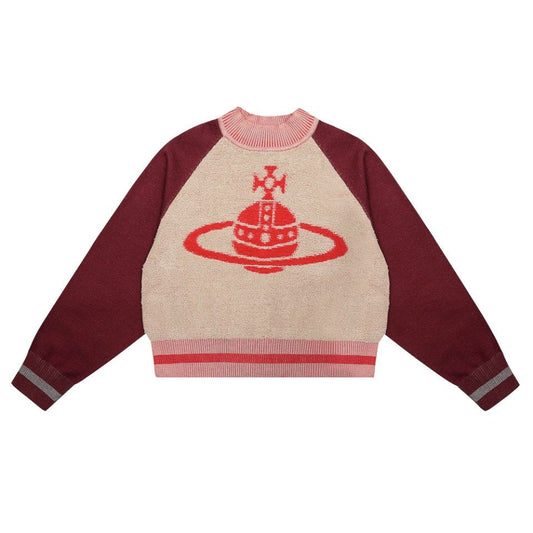 Vivienne Westwood Color-block Cotton-Wool Sweater