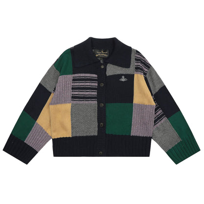 Vivienne Westwood Color-block Lambswool Cardigan