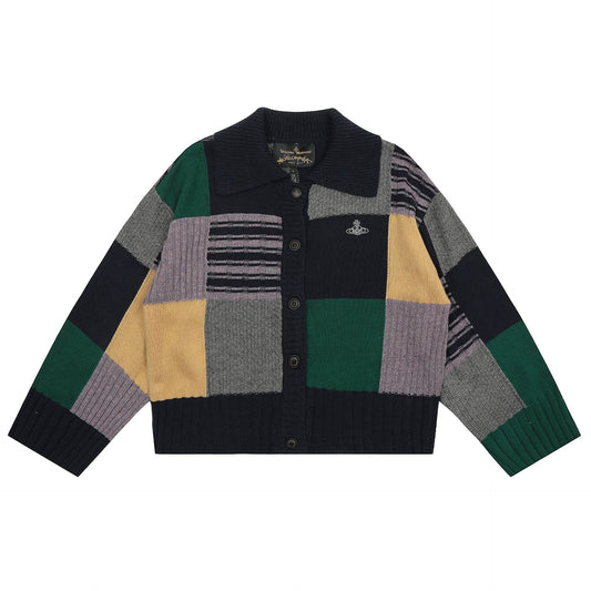Vivienne Westwood Color-block Lambswool Cardigan