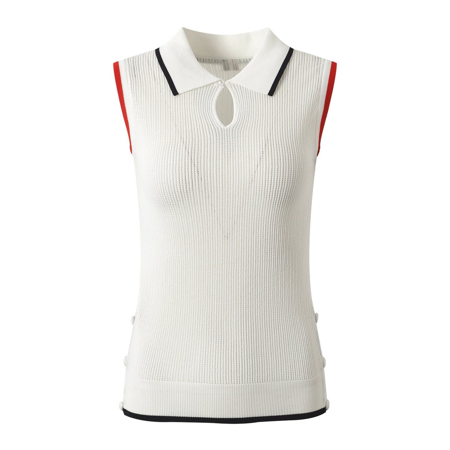 Thom Browne Women's Polo Neck Sleeveless Vest