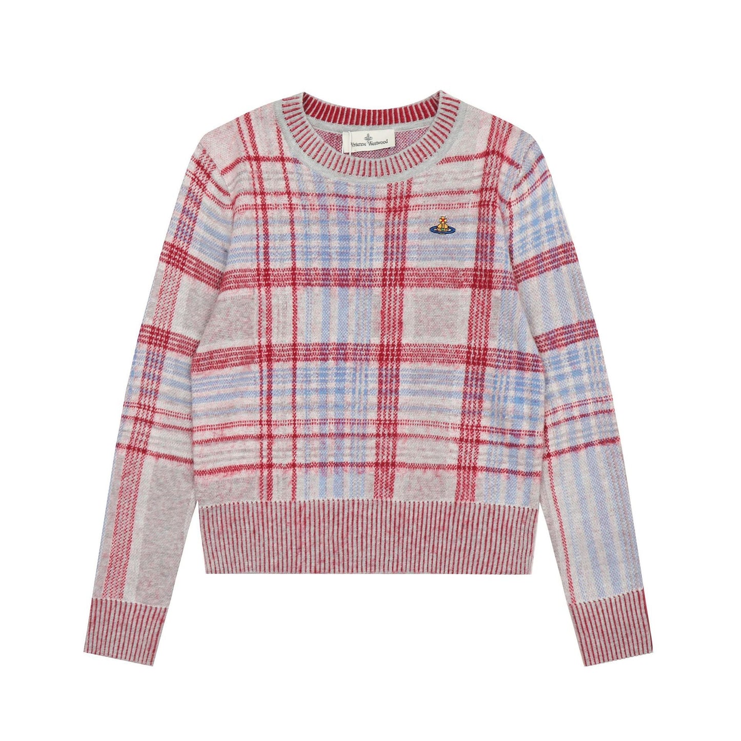 Vivienne Westwood Plaid Cotton-Wool Sweater