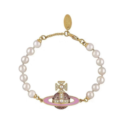Vivienne Westwood Pearl Saturn Bracelet
