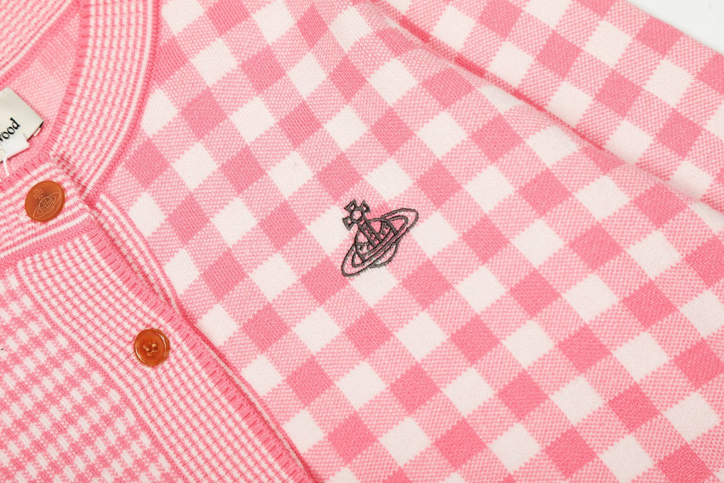 Vivienne Westwood Plaid Cotton-Wool Cardigan