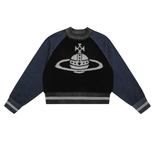 Vivienne Westwood Color-block Cotton-Wool Sweater