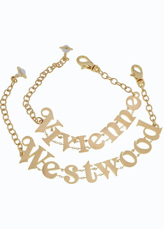 Vivienne Westwood Pearl Letter Bracelet