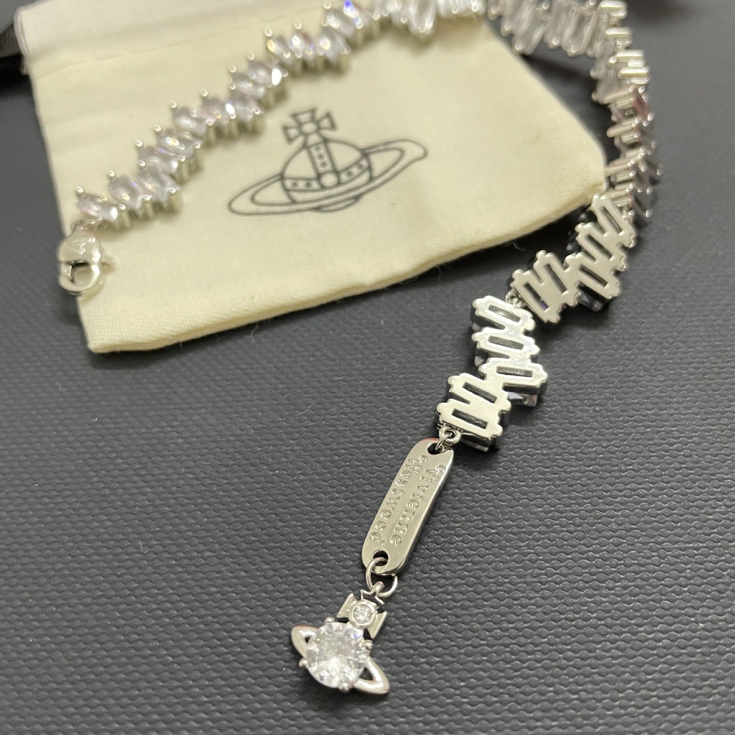 Vivienne Westwood Full-Rhinestone Bracelet