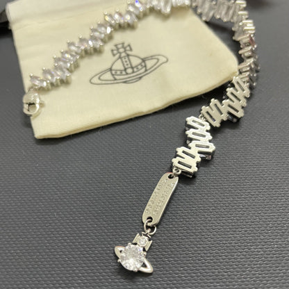 Vivienne Westwood Full-Rhinestone Bracelet
