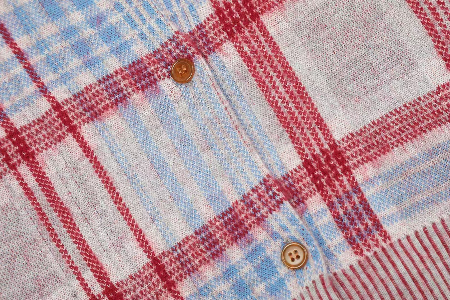 Vivienne Westwood Plaid Cotton-Wool Cardigan