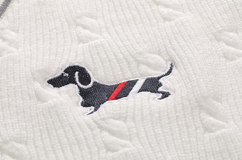 Thom Browne Puppy Embroidered Sweater Vest
