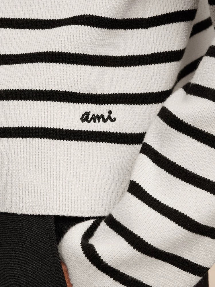 2026 AMI PARIS  striped sweater