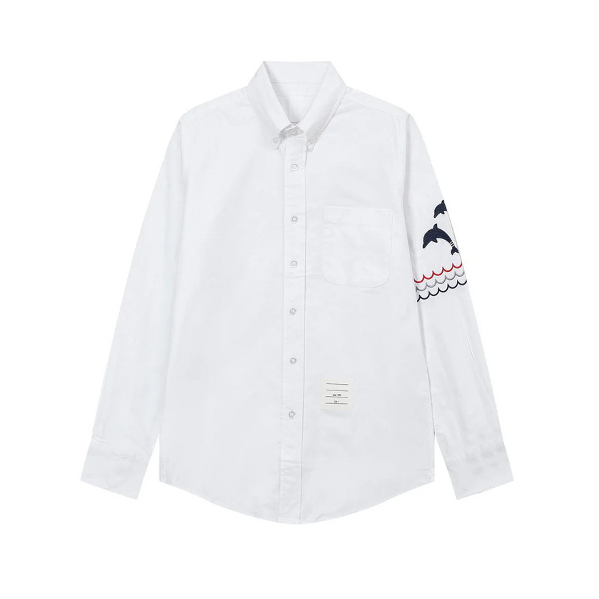 Thom Browne  Spring Summer Men's Embroidered Cotton Shirt