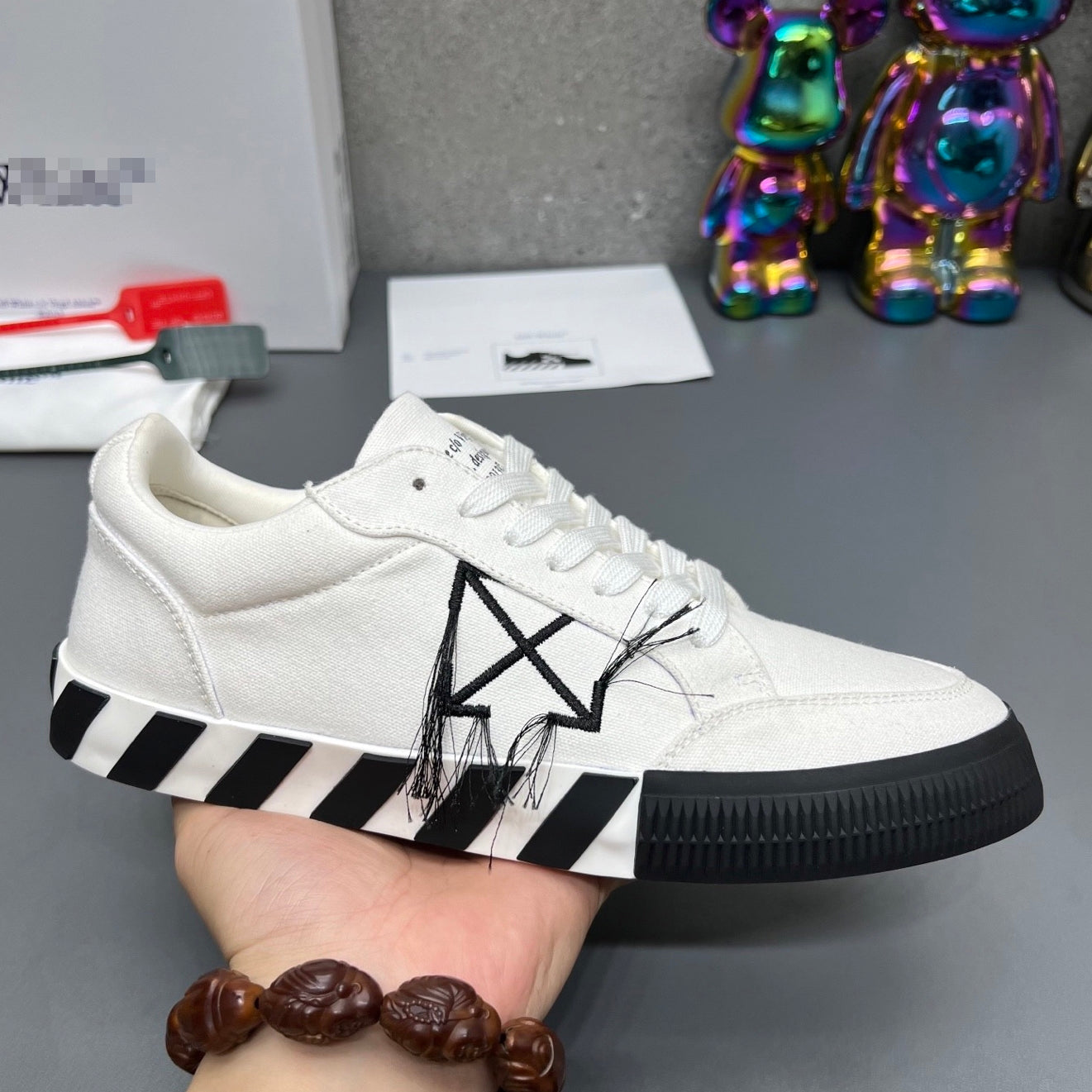 OFF-Whlte Canvas Sneakers#67