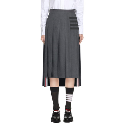 Thom Browne Women's Pure Cotton Long Skirt