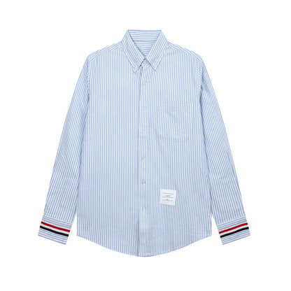 Thom Browne Spring Summer Men's Striped Long Sleeve Shirt