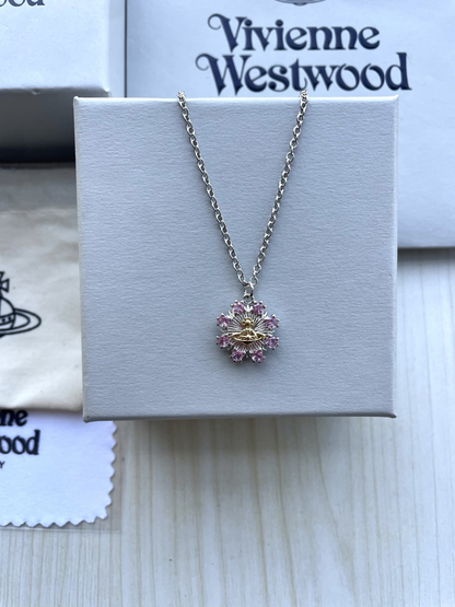 Vivienne Westwood Snowflake Rhinestone Necklace