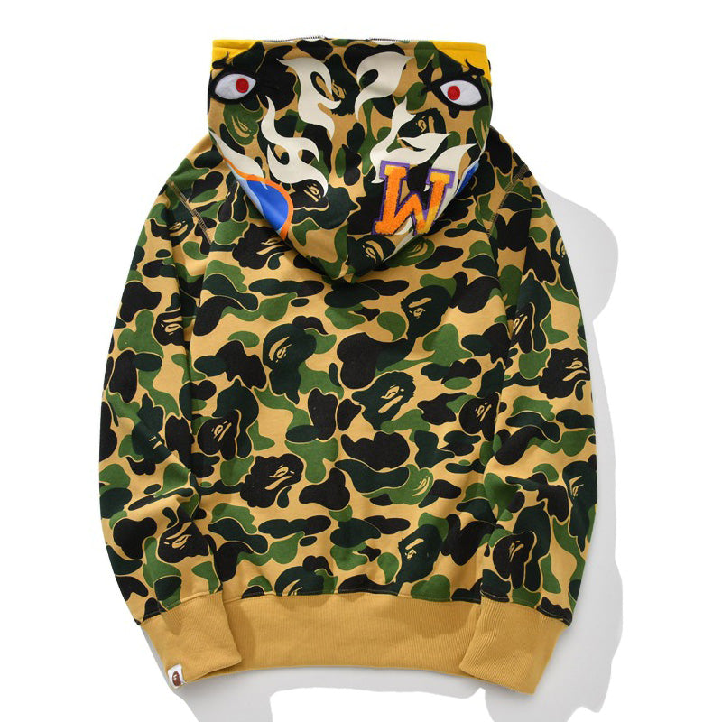BAPE First Camo Shark Hoodie - Streetwear