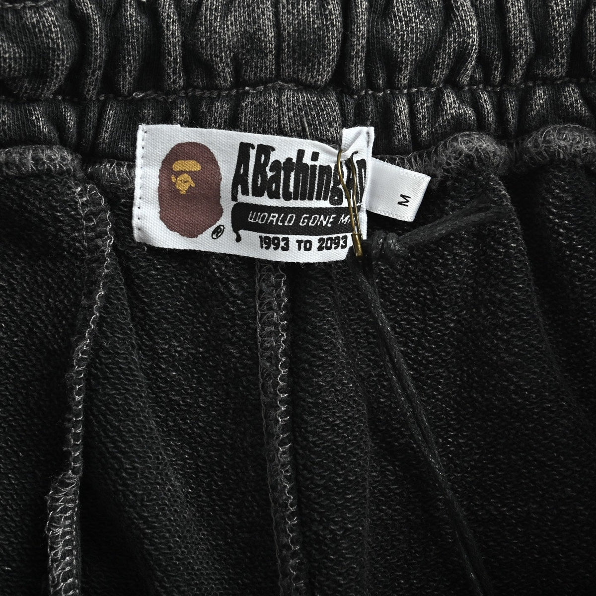 BAPE Washed Ape Embroidery Heavyweight Sweat Shorts
