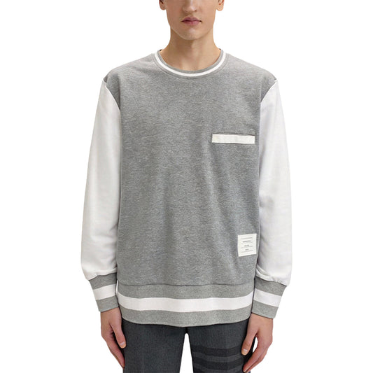 Thom Browne Spring Summer Colorblock Four-Bar Hoodie
