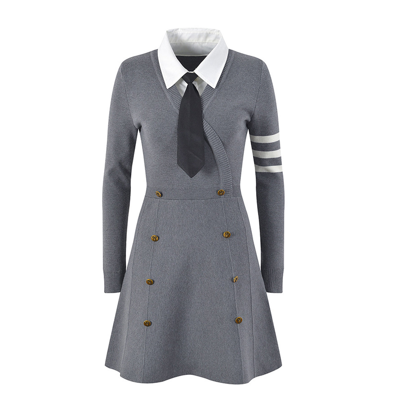 Thom Browne 2026SS Women's Wool Dress | Elegant Knit Dress
