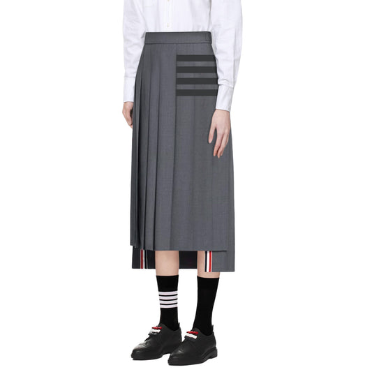 Thom Browne Women's Pure Cotton Long Skirt