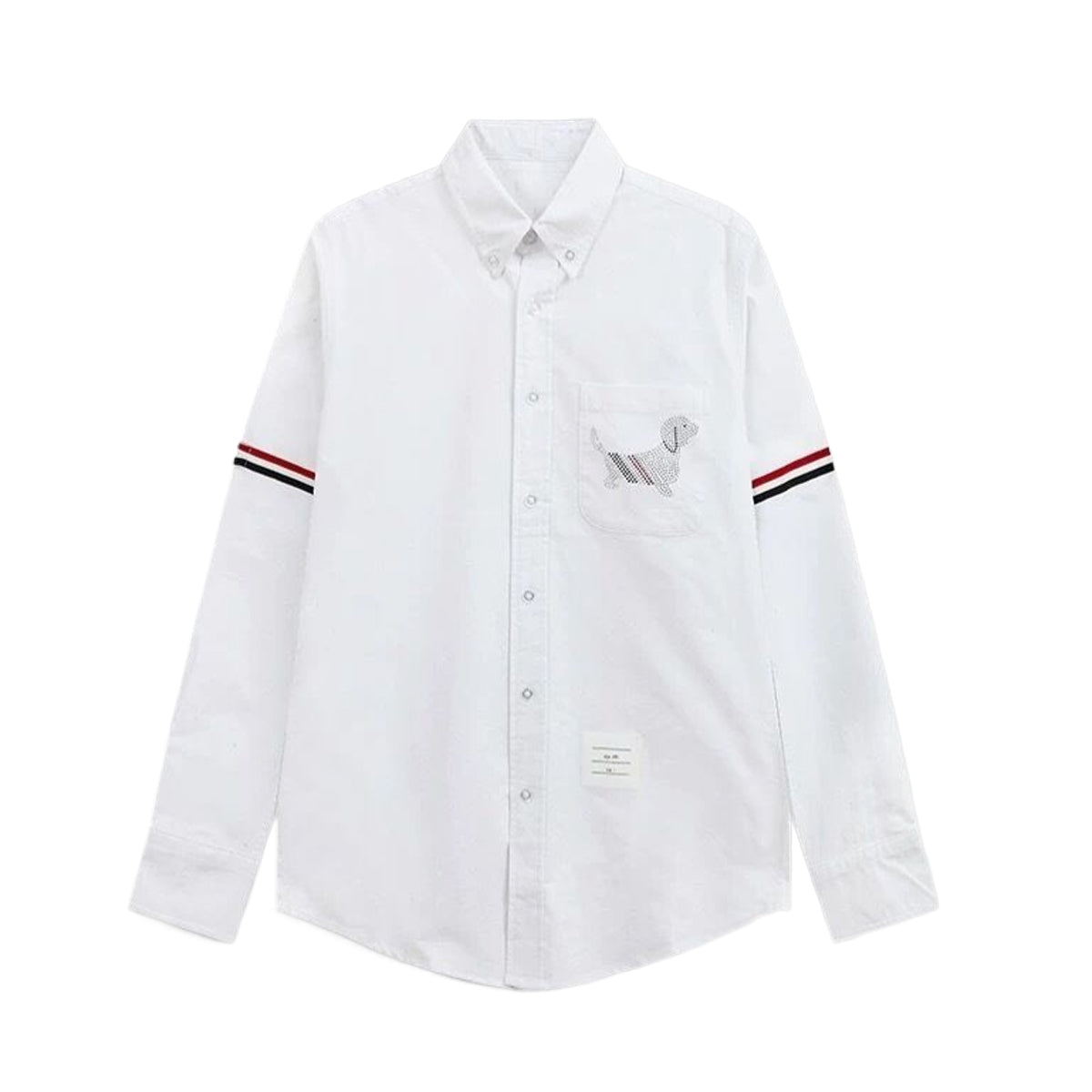 Thom Browne 2026 Puppy Embroidery Long Sleeve Shirt - Premium Cotton