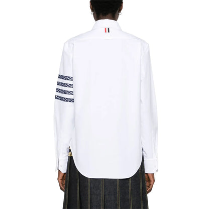 Thom Browne Snake Embroidered Denim Shirt