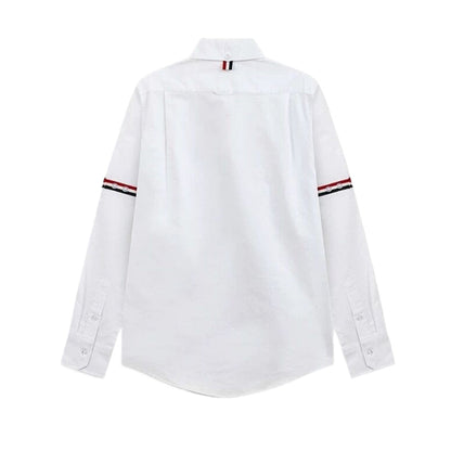 Thom Browne 2026 Puppy Embroidery Long Sleeve Shirt - Premium Cotton