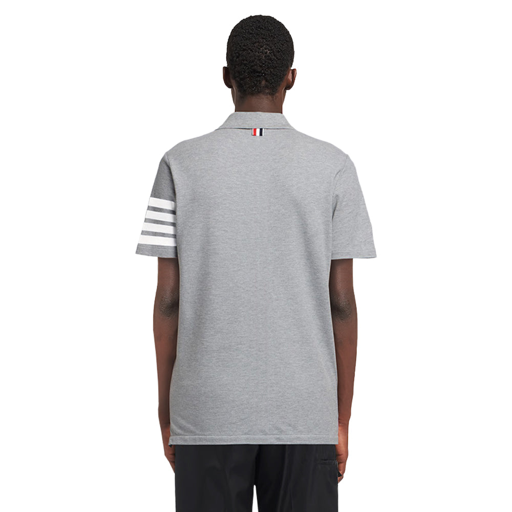 Thom Browne 4-Bar Signature Cotton Polo Shirt