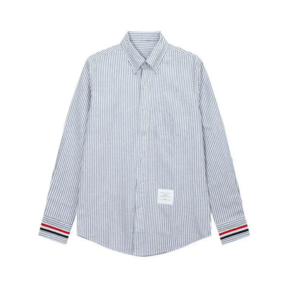 Thom Browne Spring Summer Men's Striped Long Sleeve Shirt