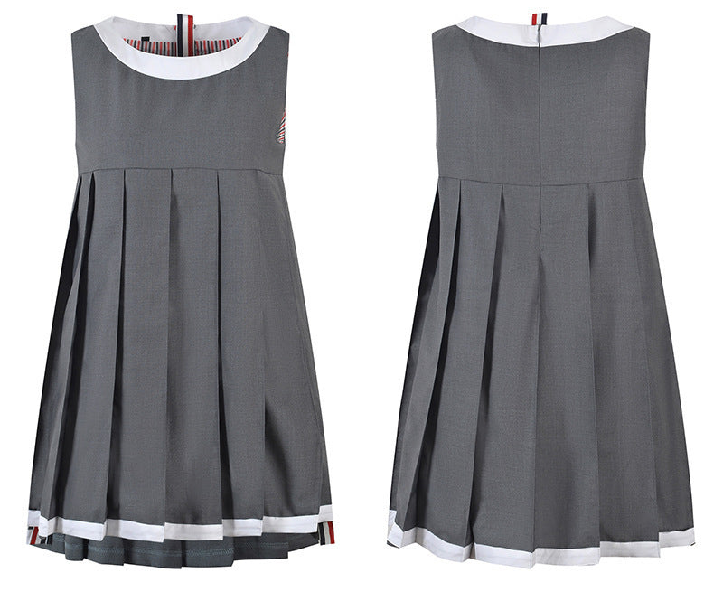 Thom Browne Women's Sleeveless Pleated Vest Dress