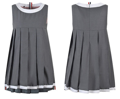 Thom Browne Women's Sleeveless Pleated Vest Dress