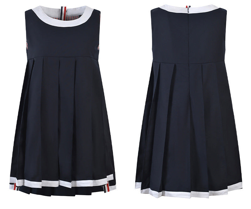 Thom Browne Women's Sleeveless Pleated Vest Dress