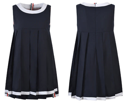 Thom Browne Women's Sleeveless Pleated Vest Dress