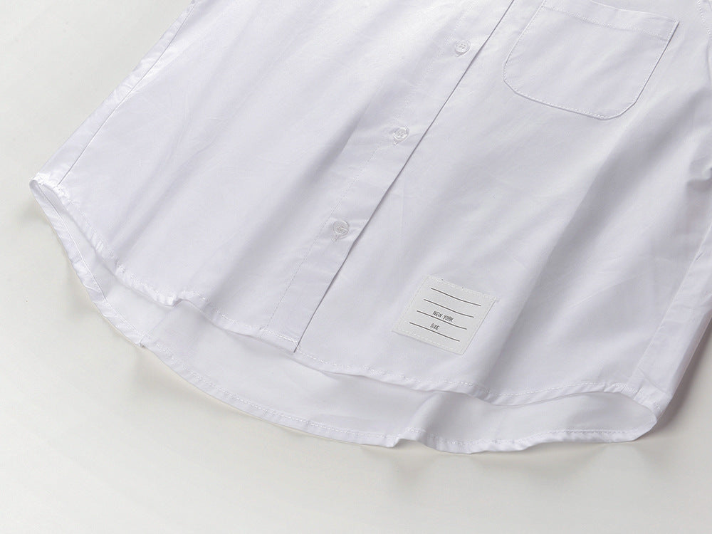 Thom Browne Ladies Lapel Short Shirt