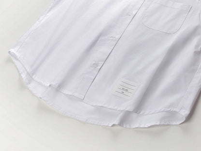 Thom Browne Ladies Lapel Short Shirt