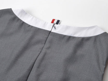 Thom Browne Women's Sleeveless Pleated Vest Dress