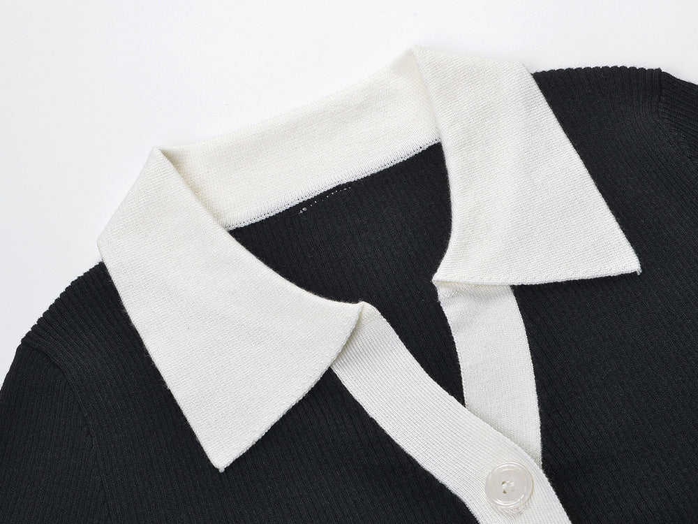 Thom Browne Women's Contrast Lapel Cardigan