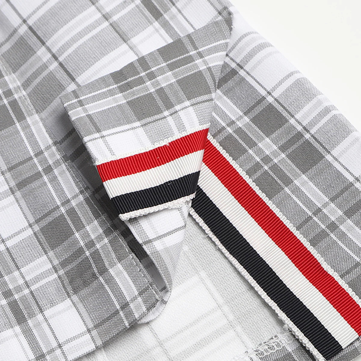 Thom Browne 4 Bars Plaid Pleated Skirt