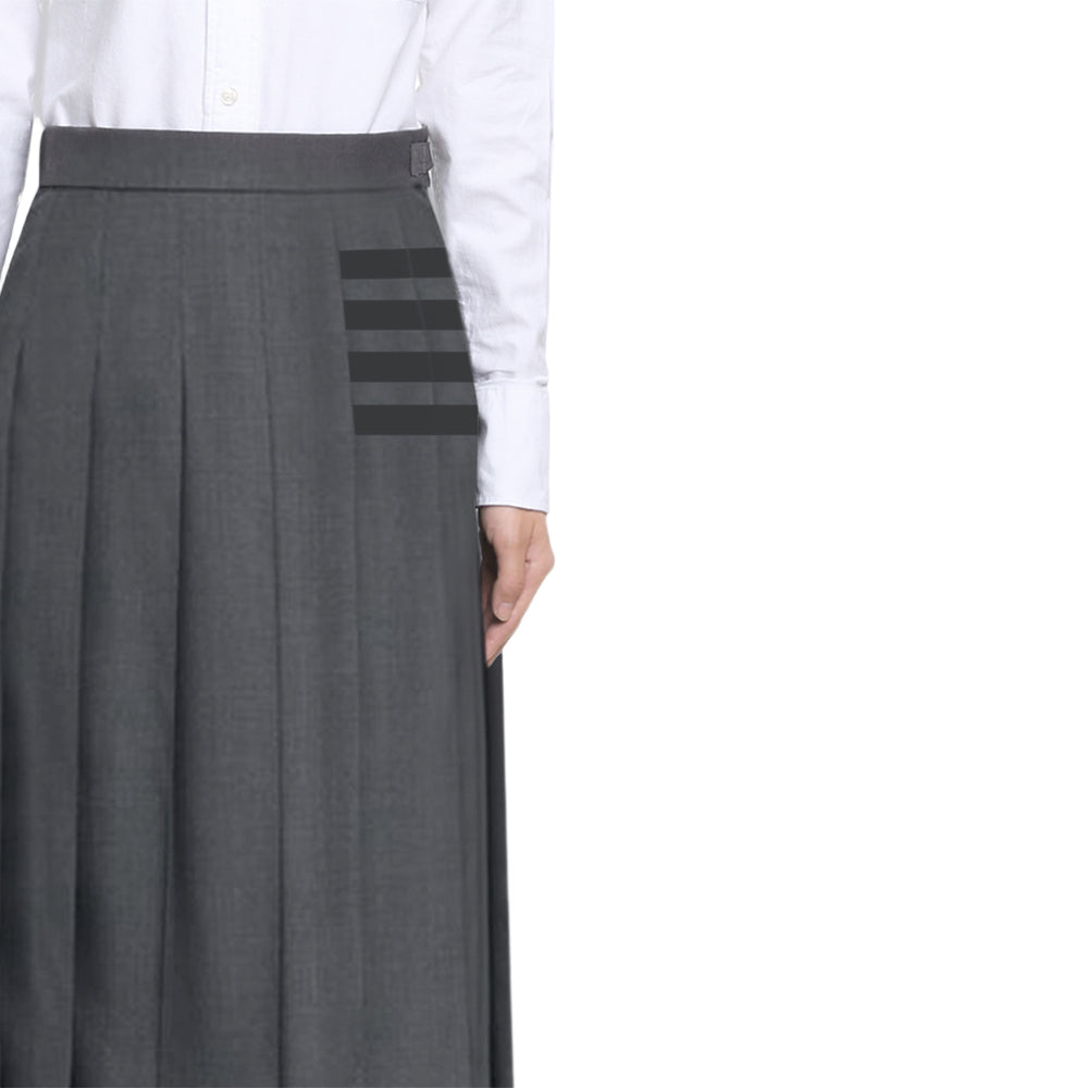Thom Browne Women's Pure Cotton Long Skirt