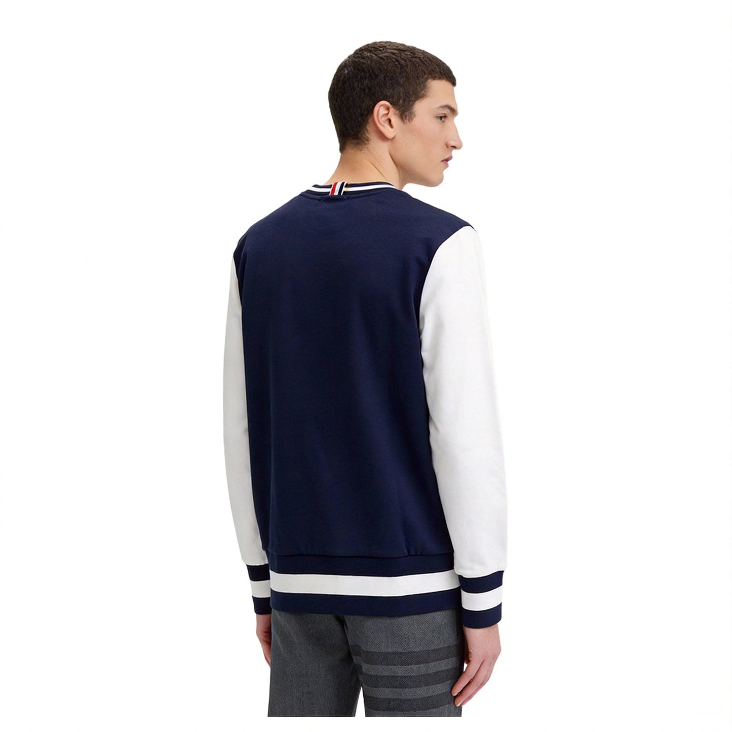 Thom Browne Spring Summer Colorblock Four-Bar Hoodie