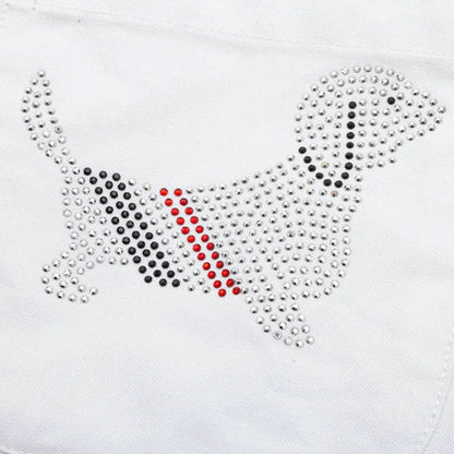 Thom Browne 2026 Puppy Embroidery Long Sleeve Shirt - Premium Cotton